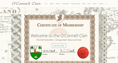 Desktop Screenshot of oconnellclanireland.com